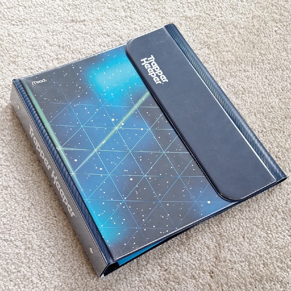 Trapper Keeper Blue Binder NEW